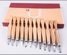Wood Carving knife Chisel SKS7 Steel Tool Set beech Handles Woodworking Craft