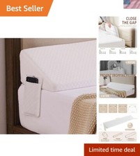 King Size 76"x10"x6" Bed Wedge Pillow for Headboard - Bed Gap Filler0-8" - T...