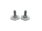 2x foot device base rear Whirlpool 481252878046 for Bauknecht Indesit c00340790