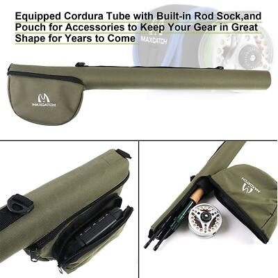 マックスキャッチ Maxcatch Premier 8'4 #3 Maxcatch Premier Fly Fishing Rod Reel Combo Complete 9' Fishing Outfit