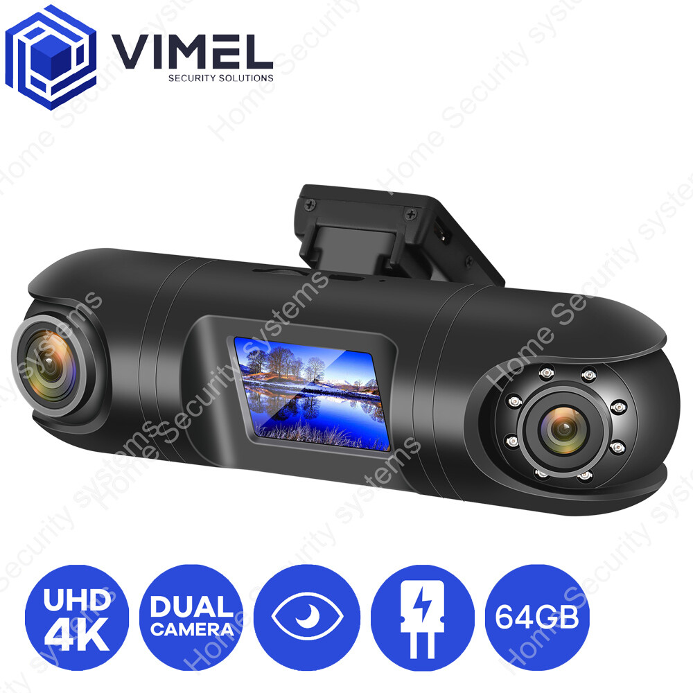 Taxi Uber Dual Dash Cam Dash Camera 4K Front Rear Cam WIFI