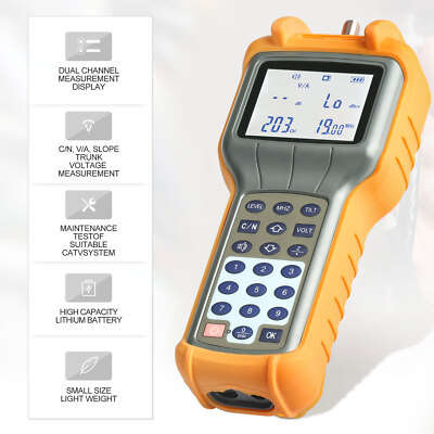 TV Signal Level Tester Meter Power Level CATV Cable Handle Digital DB Tester USA