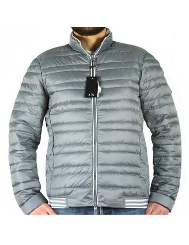 ARMANI EXCHANGE piumino uomo piuma d'oca 100 grammi grigio | eBay