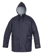 Hydrowear Regenjacke 065020NA Nisse Regenmantel Kapuze FR/AS Marine blau GR. L