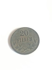 Hungary 1917 VF Iron 1917 20 Filler Crown Hungary coin 