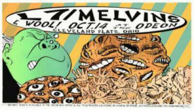 MELVINS L7 CLEVELAND 1994 CONCERT POSTER KUHN SILKSCREEN ORIGINAL