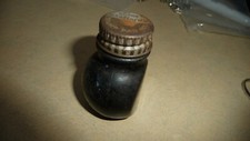 #84X vtg INK Bottle RARE ODD SHAPED  1 3/4" T 1 1/4" W
