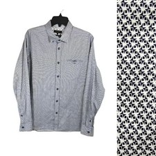  Ted Baker London Long Sleeve Button Down Pattern Shirt - Size 5 or XL
