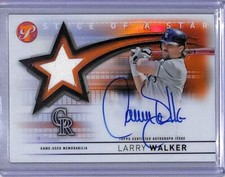 2022 Topps Pristine Slice Of A Star #SSAR-LW Larry Walker EX Auto 23/25 Rockies