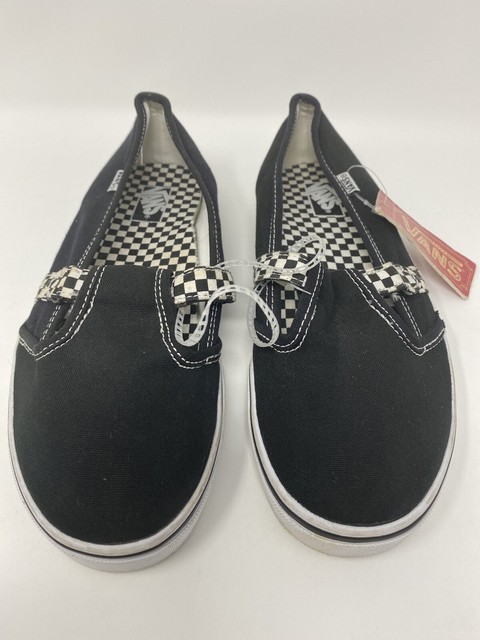 Vans Asher Color Me Slip On Shoes Missy Girls Size 3 White Black