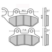 Vordere BremsbeläGe Peugeot Belville 125 2017 2018
