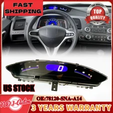 For 06-11 Honda Civic Speedometer Upper Dash Display Gauge Instrument Cluster