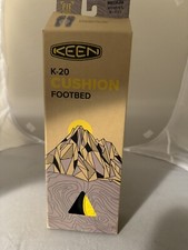 KEEN womens K-20 Outdoor Replacement Insole, Black, Medium 8 8.5 9 9.5 US