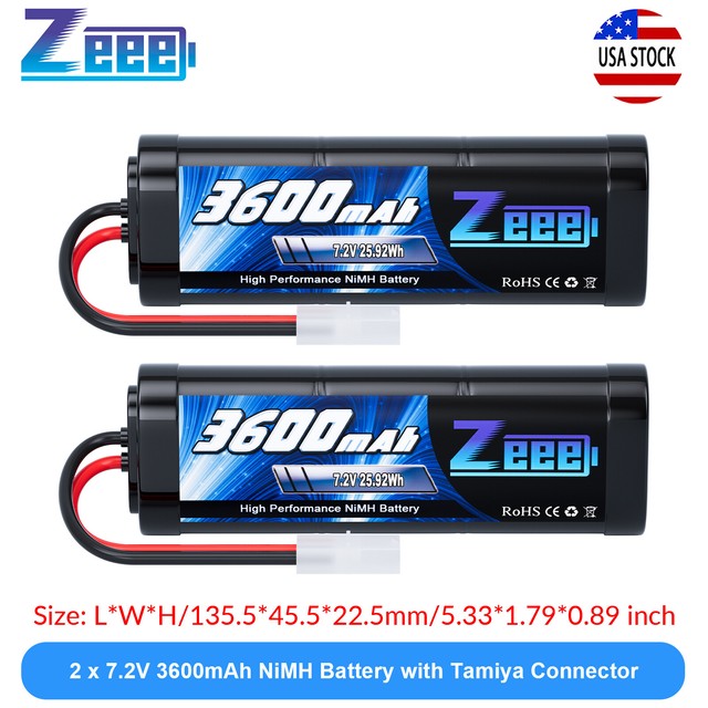 Zeee 7.2V 3600mAh NiMH Tamiya Pack