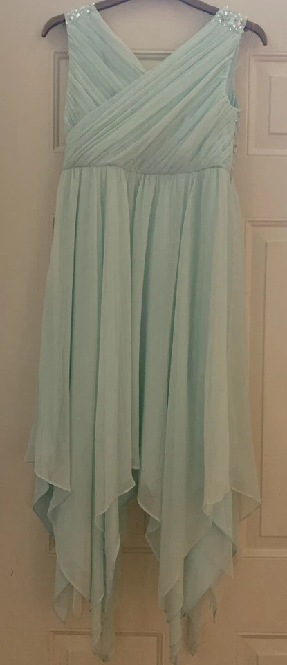 Monsoon Girls Sequined Hanky hem dess Sz 12-13 Years - Image 2 of 4