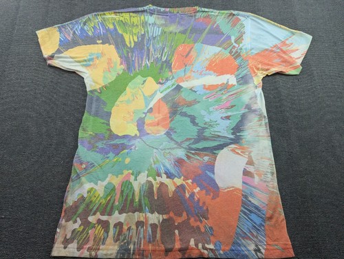 Camisa abstracta vintage Levis para hombre Larde hecha en EE. UU. AOP estampado peinado - Imagen 2 de 11