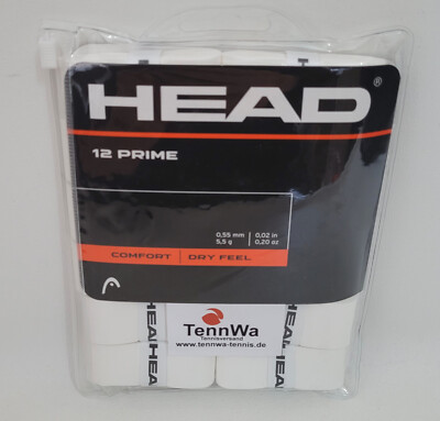 Topangebot Overgrip: 12er Pack HEAD Prime Grip, Griffband 0,55mm weiß