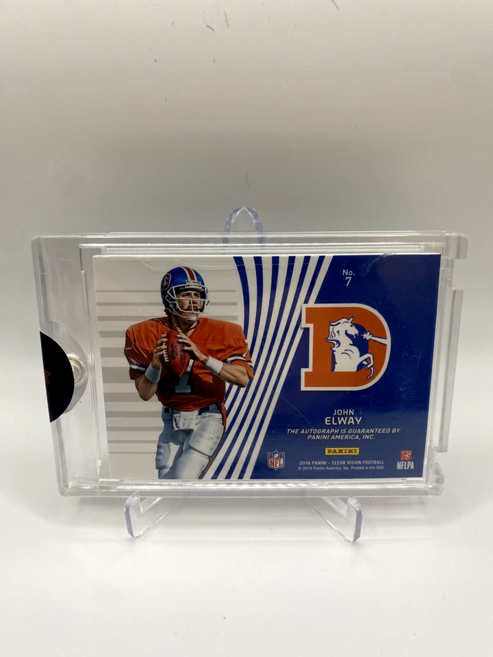 2016 Clear Vision - John Elway -Visionary Signatures Last print/5-Denver Broncos - Image 2 of 2