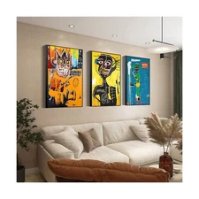 Canvas Framed Wall Art Large size 24 "X 32" 3 Pieces Of Modern Abstract Simpl...