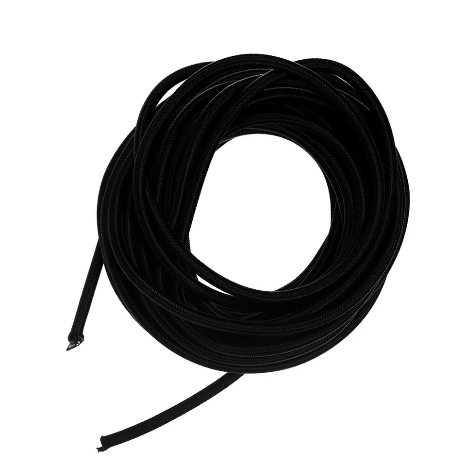 West Coast Paracord 3/16" x 25 US Made Shock Cord - Black Elastic Bungee Cable