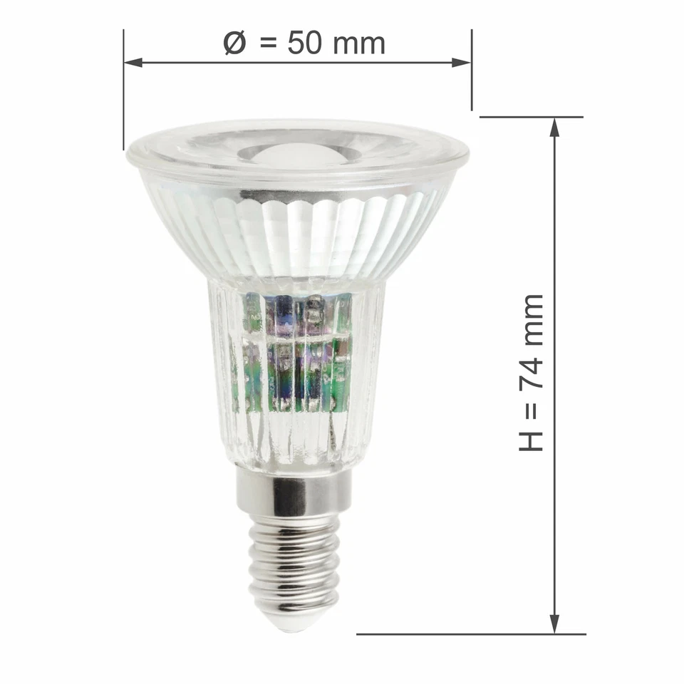 LED Lampe E14 warmweiß 5W / 50W 420lm Leuchtmittel Strahler Spot COB 230V SEBSON - Bild 3 von 4