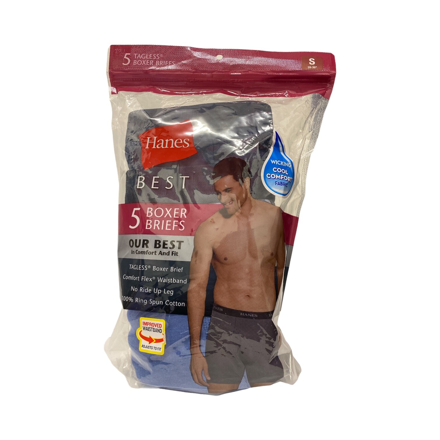 Трусы-боксеры Hanes Mens Best Comfort с гибким поясом без бирки и без застежки на ногах 3690₽