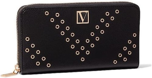 Victoria's Secret Palm Croc Portafoglio Grande Bi-Fold Portafogli da Donna - Foto 2 di 11