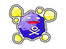 Koffing Waterproof Vinyl Sticker Decal Die-Cut