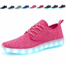 TcIFE Kids LED Light Up Shoes Flashing Sneakers for Girls Boys 7.5 M US Big