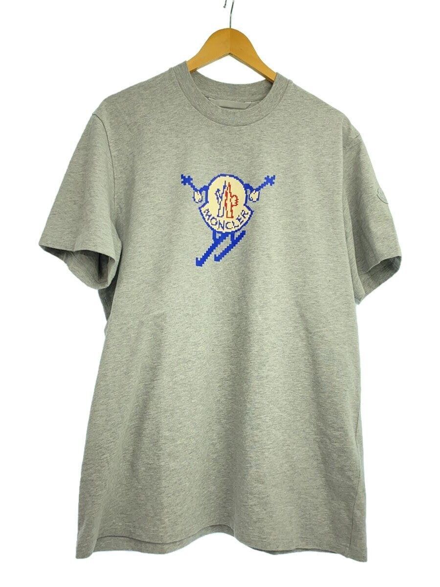 MONCLER T-SHIRT XL COTTON GREY J20918C00010 Used | eBay