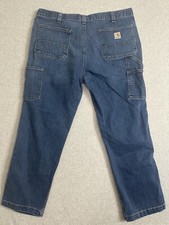 Carhartt Relaxed Fit Carpenter Jeans Mens 40x30 Baggy Grunge Y2K Darkwash