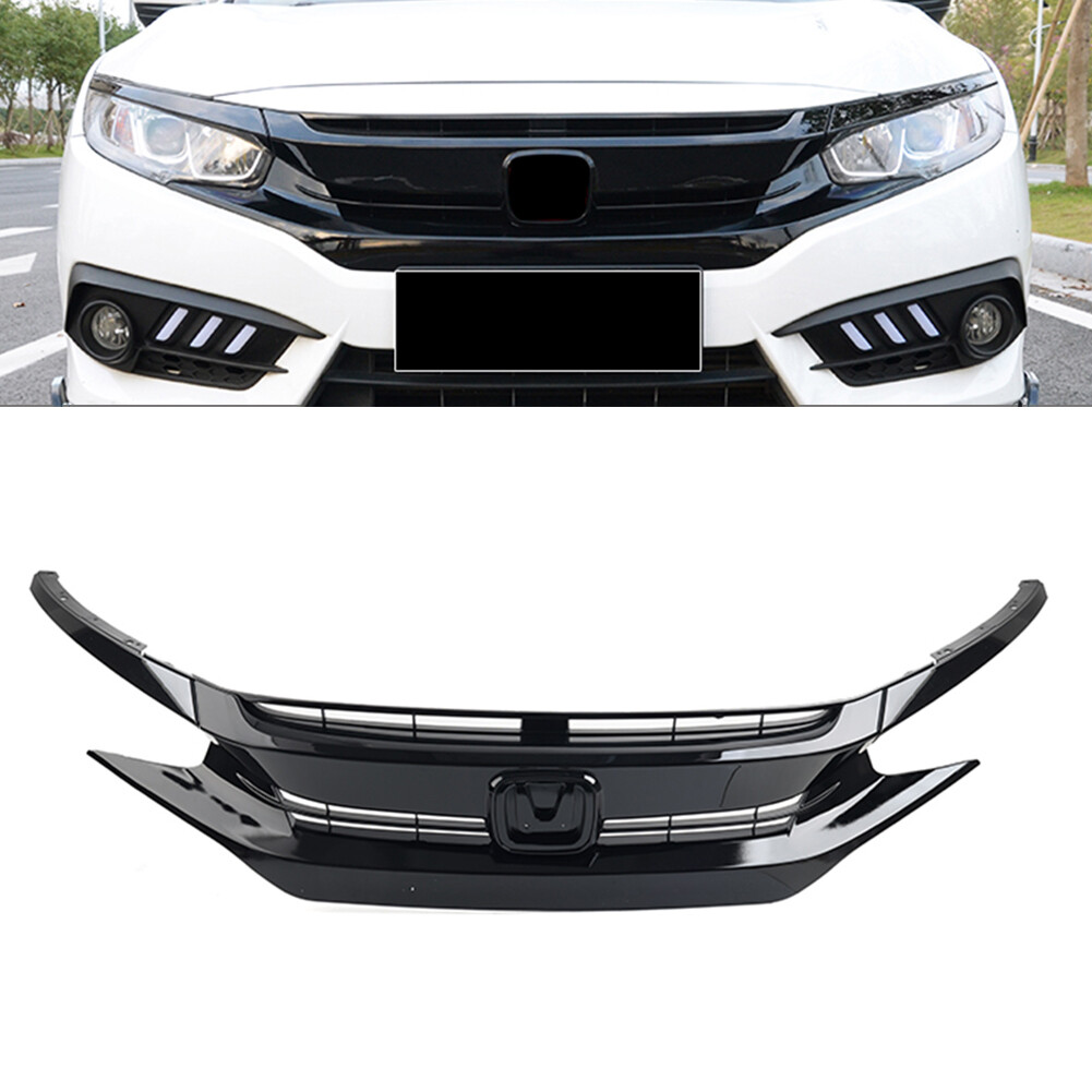 2016-2018 Honda Civic Coupe/Sedan Front Upper Grille Hood Eyelid