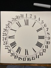 10.5 INCH - PAPER CALENDAR CLOCK DIAL - ROMAN & ARABIC NUMERAL