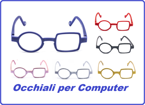 Occhiali da lettura uomo donna per vista filtro anti luce blu colorati  computer | eBay