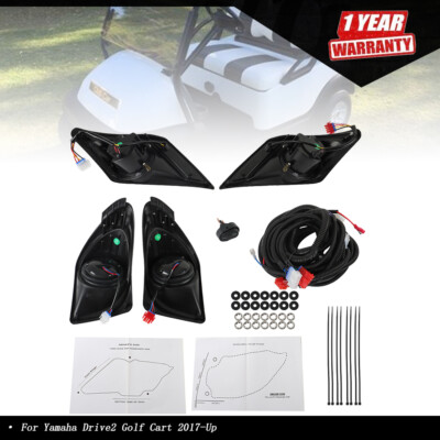 LED Headlight LEDTaillight Light Kit For Yamaha Drive2 Golf Cart 2017-Up