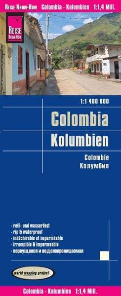 Reise Know-how Landkarte Kolumbien / Colombia (1:1.400.000)