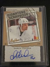 2006 Upper Deck Bee Hive Hockey Darcy Tucker #SS-DT Signature Scrapbook