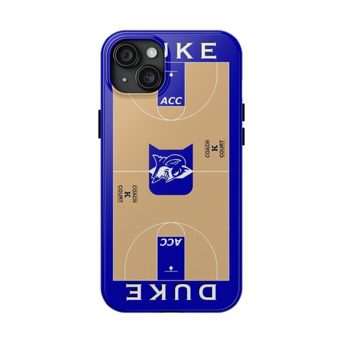 Duke Blue Devils Basketball Court Tough Phone Case - Picture 22 of 108