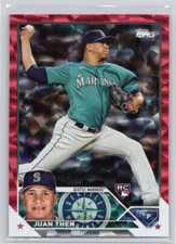 2023 Topps Update #US112 Juan Then /199 Red Foil Seattle Mariners RC