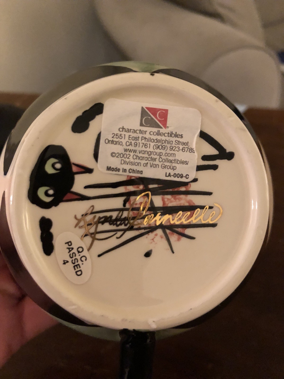 Character Collectibles 2002 Lynda Corneille Clancy Tea Pot 5" w/lid and