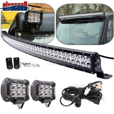 WEISEN Roof 50 Curved LED Light Bar Mount Wire Kit For Polaris Ranger
