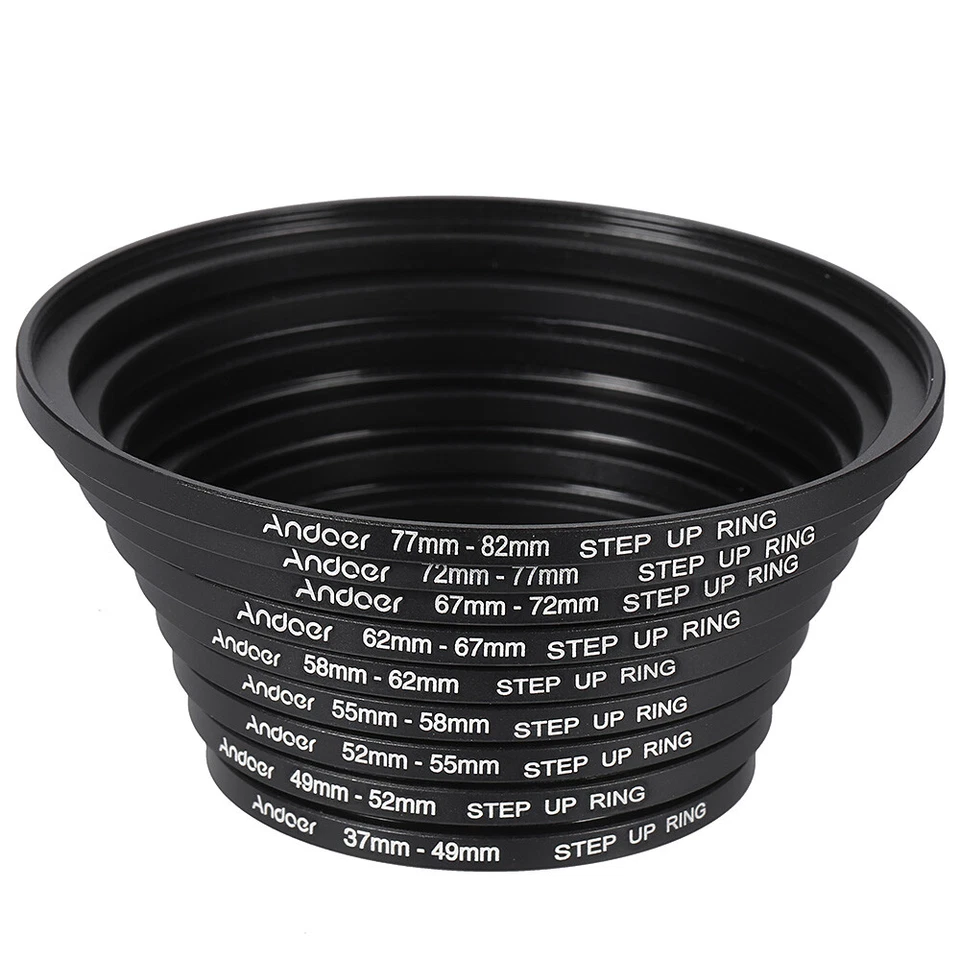 Andoer 18pcs Metal Adapter Kit Step Up / Step Down Lens Filter H Y2A1 - Image 4 of 4