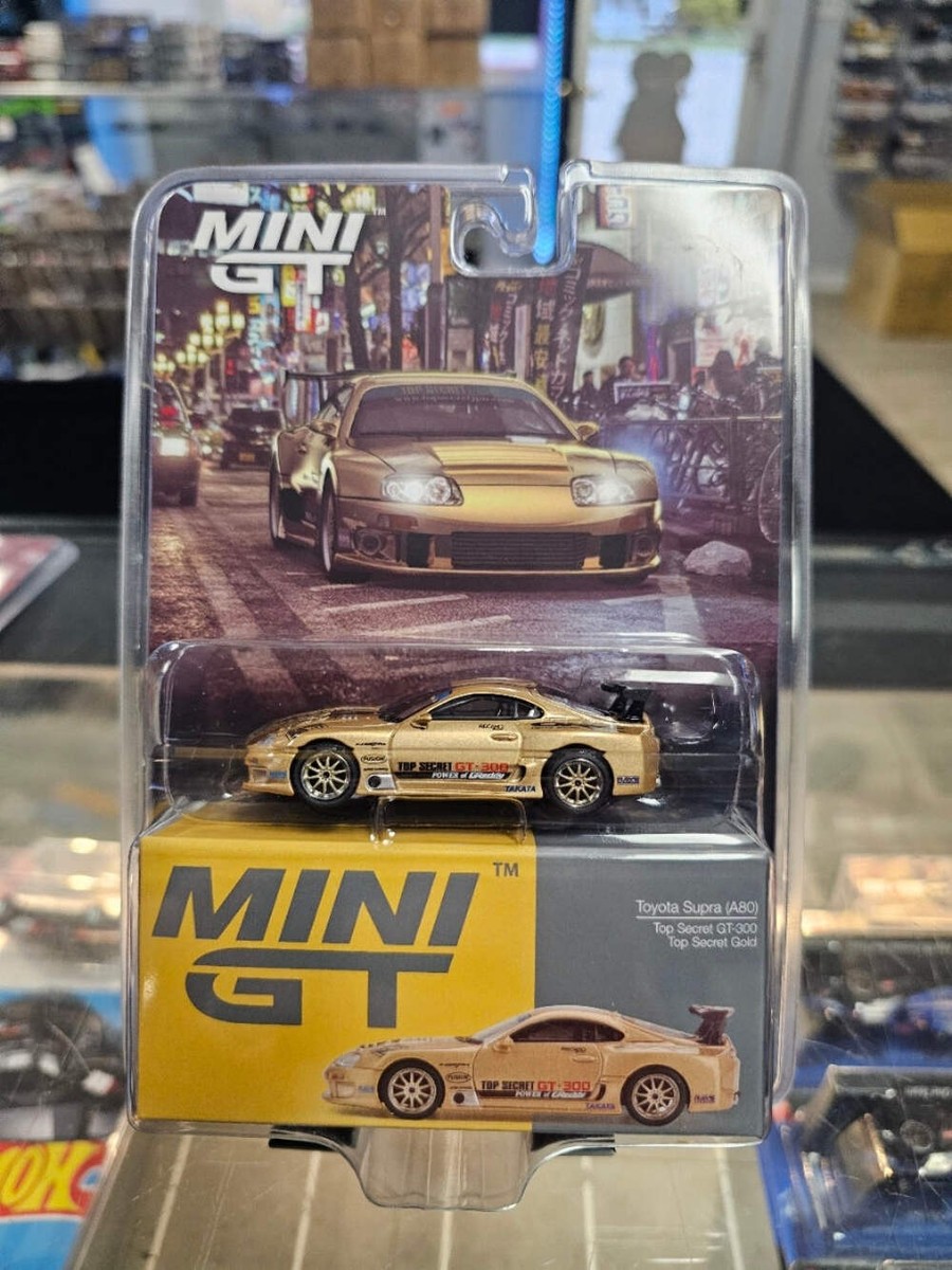 「Chase」1/64 MINI GT Toyota Supra (A80) CHASE ! Mini GT 1:64 Toyota Supra (A80) Top Secret GT-300 Top