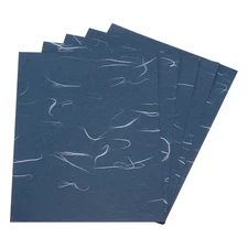20 Sheets Natural Fiber Mulberry Paper Sheets 6x8 Inches Dark Blue