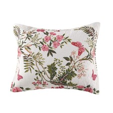 Greenland Butterflies Sham King Multicolor 1 Pack Floral Bedroom