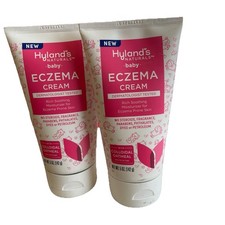  2 Hyland's Naturals Baby Eczema Cream, 5 oz 142 g Each, No Fragrance Paraben