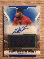 2025 Topps Pro Debut Deyvison De Los Santos Chrome/150 Jumbo Auto Relic