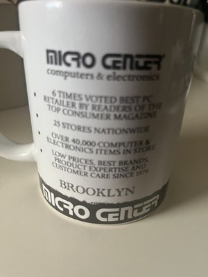Micro Center Computer Department Store Tea Coffee Cup Mug BROOKLYN three total 