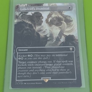 MTG foil 英語版 Galadriel's Dismissal LTC ① Galadriel's Dismissal MTG (Borderless) (Surge Foil) Lord of the
