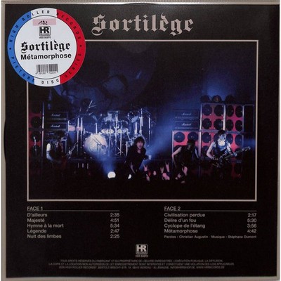Sortilege / METAMORPHOSE (LP) (PICTURE DISC) / High Roller Records / HRR908PD /